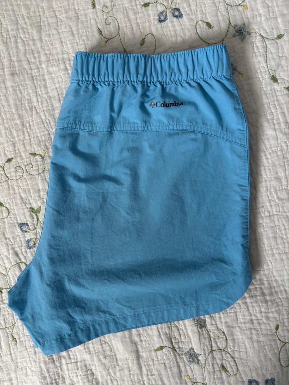Columbia Blue Athletic Hiking Trail Shorts Women’s Medium 4”